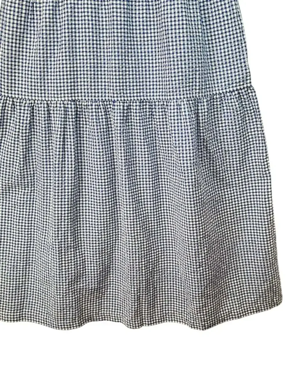Old Navy Navy White Gingham Tiered Sundress Sleeveless Summer Dress Small